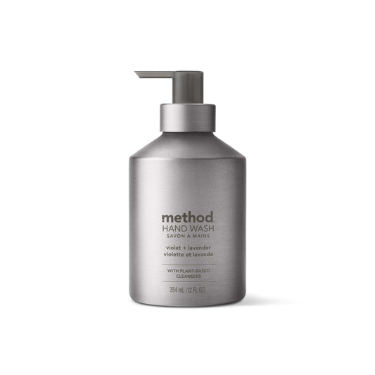 Method Premium Gel Hand Wash, Violet + Lavender, 12 Fl Oz (Pack of 1) Packaging May Vary