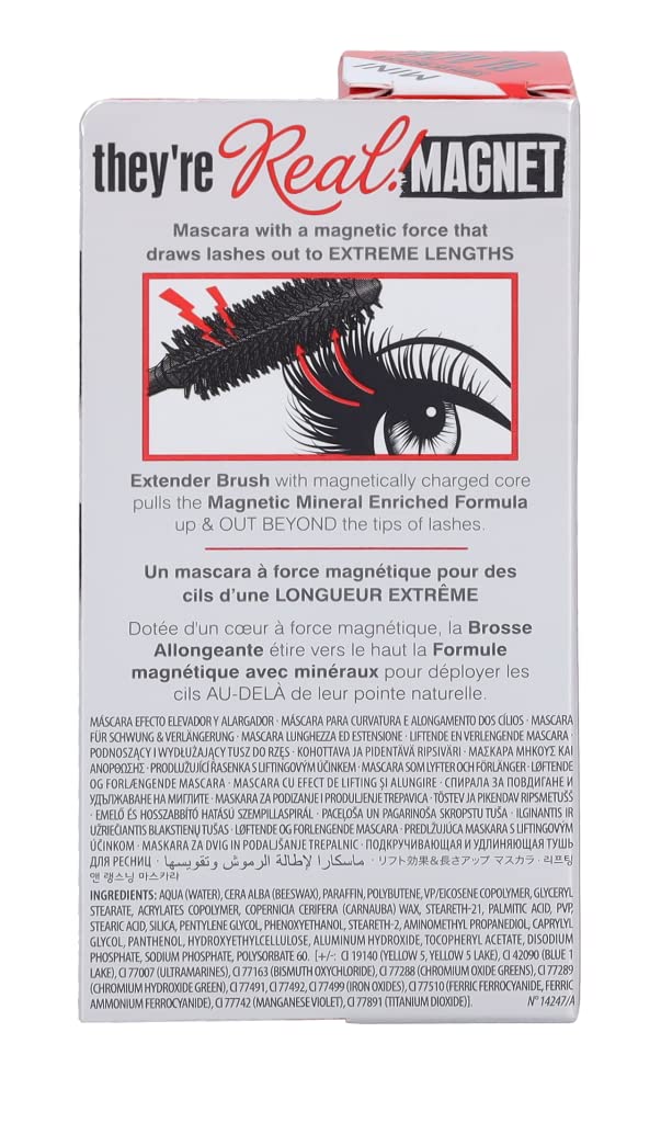 Benefit they’re real! Magnet mascara #supercharged black mini 0.16 ounce