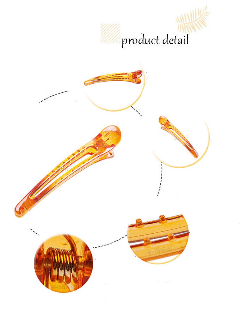 12PCS Plastic Duck Bill Teeth Hair Clips Non Slip band Clips Alligator Bows Hair Clips Professional Hairdressing Salon Hair Barrettes For Hair Styling