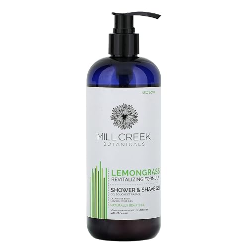 Mill Creek Lemongrass 2-In-1 Shower & Shave Gel, Parabens Free, 14 Fluid Ounces (Pack Of 3)