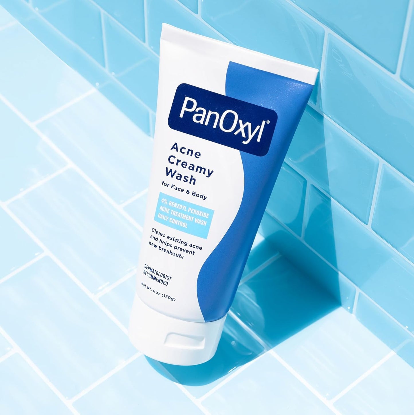PanOxyl 4 Acne Creamy Wash, 4% Benzoyl Peroxide 6 oz (Pack of 6)