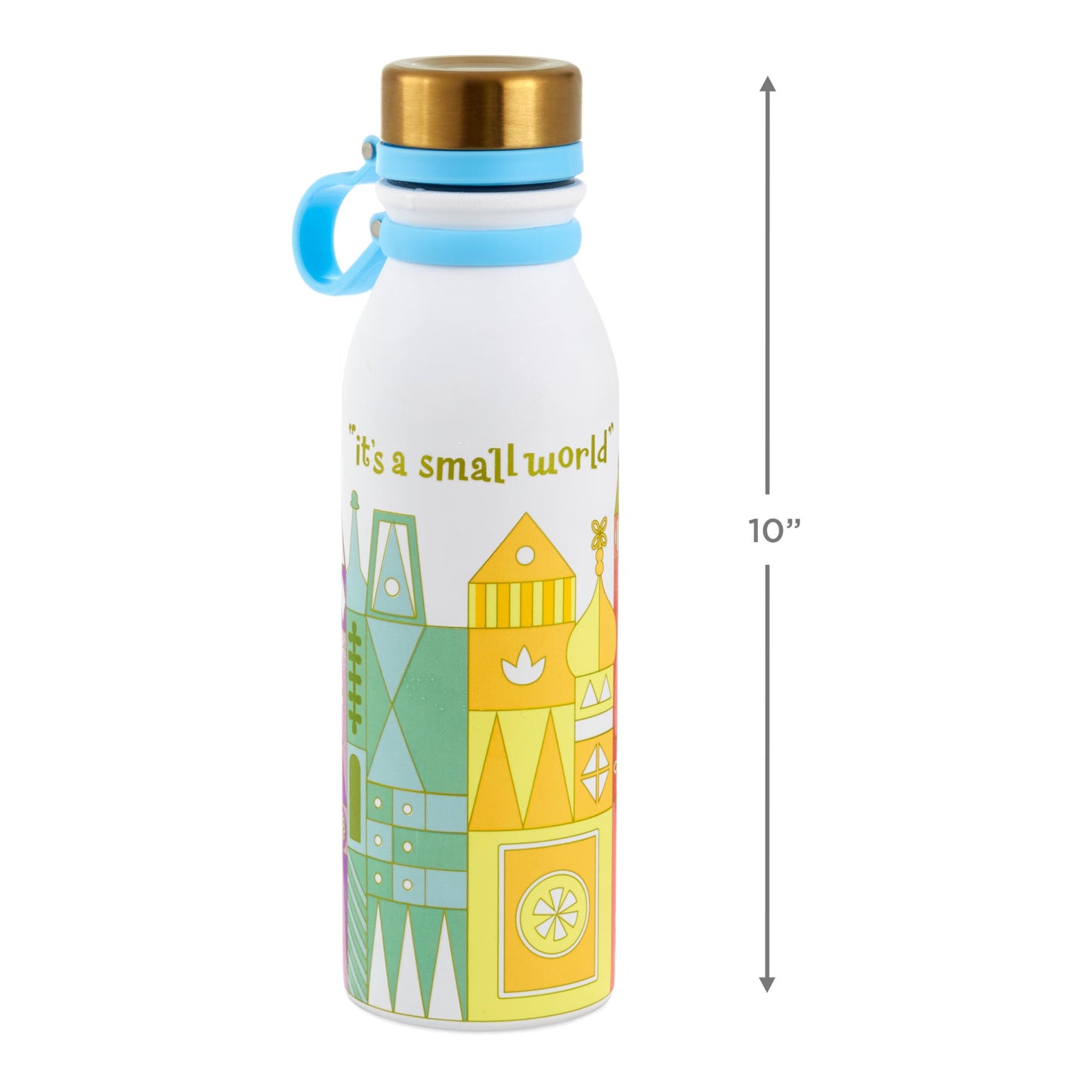 Hallmark Disney Color-Changing Water Bottle, 30 oz. (It's a Small World) Gift for Kids, Teens, Collectors