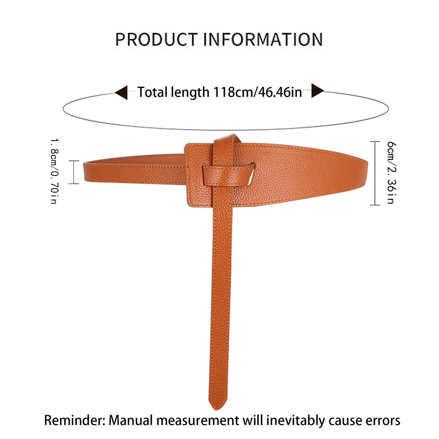 MIAOVG Women's Tight Belt With Dress With a PU Leather Belt (B:Black+camel, Waist size below42)