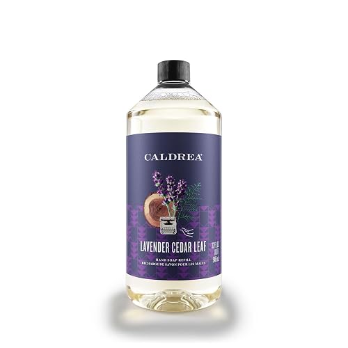Caldrea Hand Soap Refill, Aloe Vera Gel, Olive Oil And Essential Oils To Cleanse And Condition, Lavender Cedar Leaf, 32 Oz