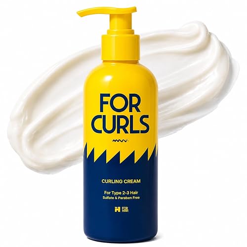 FOR CURLS Curl Cream for Curly & Wavy Hair | 8.4 oz | Anti-Frizz, Lightweight, Non-Crunchy | Sulfate & Paraben Free | Type 2-3 Hair