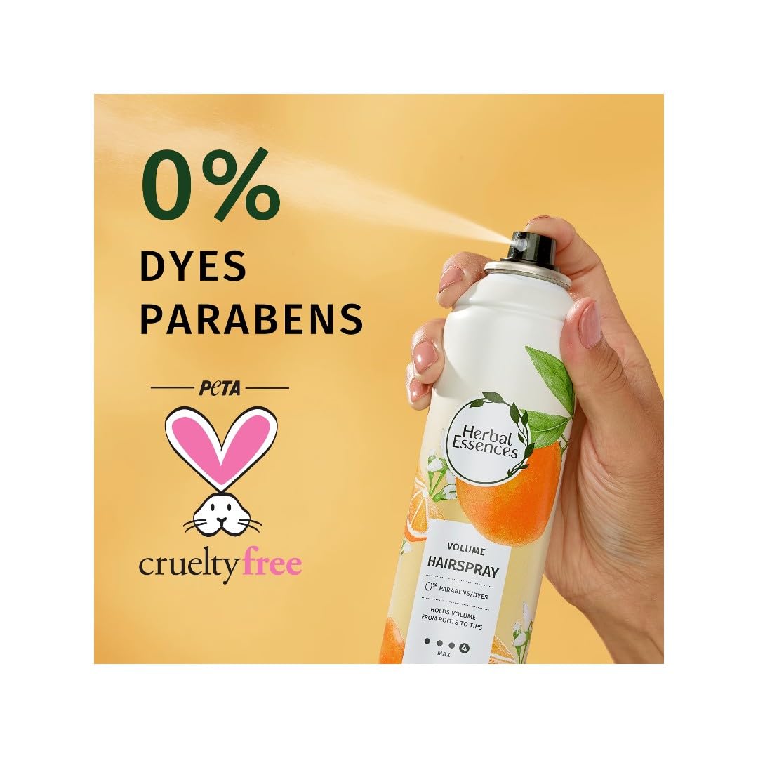 Herbal Essences, Volume Hairspray 4 Max Notes Of Citrus, 8 Ounce