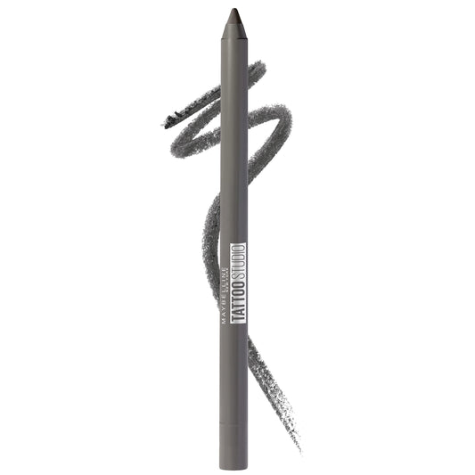 Maybelline TattooStudio Long-Lasting Sharpenable Eyeliner Pencil, Glide on Smooth Gel Pigments with 36 Hour Wear, Waterproof, Intense Charcoal, 1