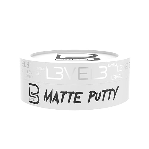 L3 Level 3 Matte Putty - Grooming Hair Product for Women and Men - Hair Texturizing Putty with Matte Finish
