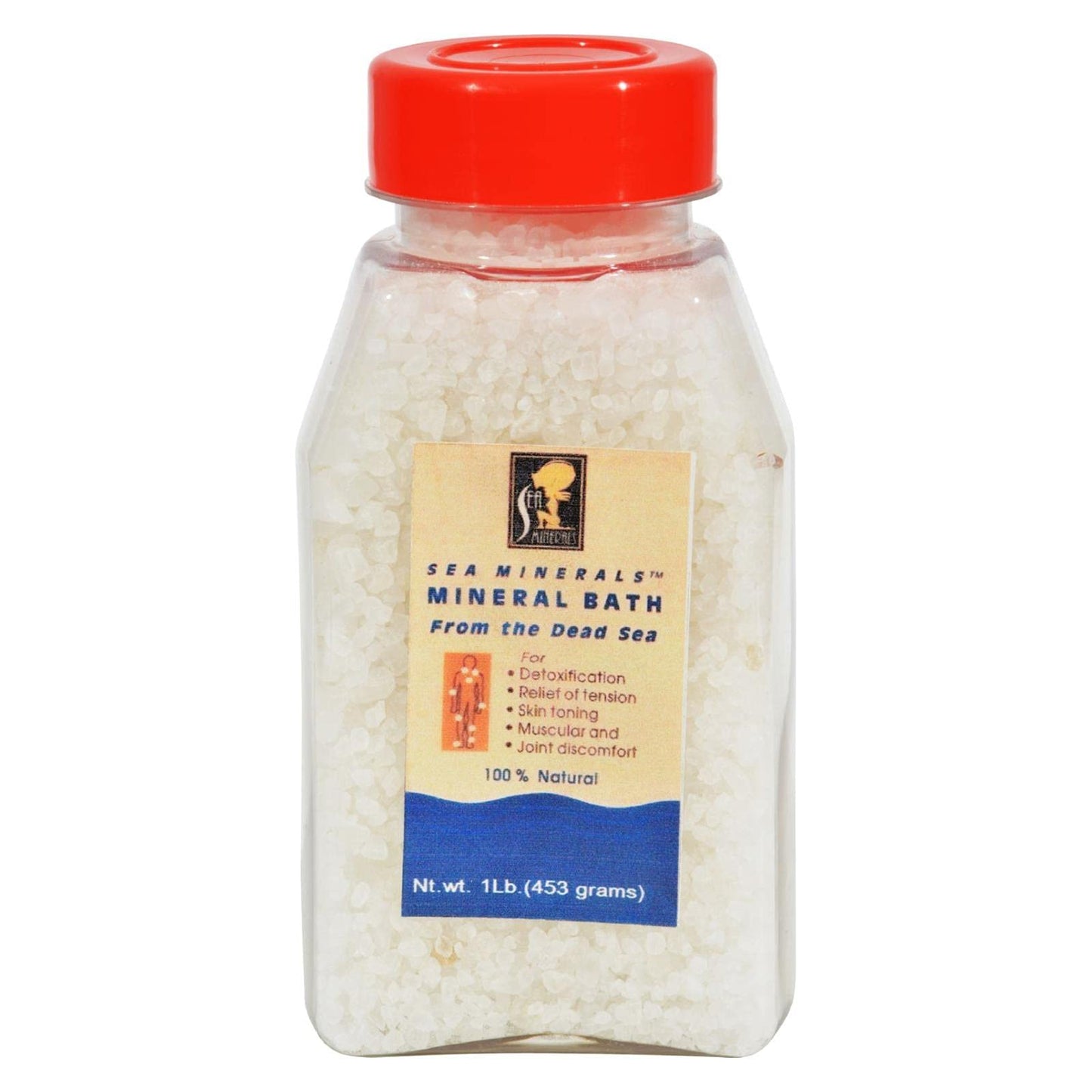 Sea Minerals Dead Sea Mineral Bath Salt, 1 Lb