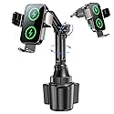 Dual Coil 15W Cup Phone Holder Mount,Wireless Car Charger Auto-Clamping Fast Charging Vent Phone Holders for Your Car for iPhone 17/16/15,Samsung…