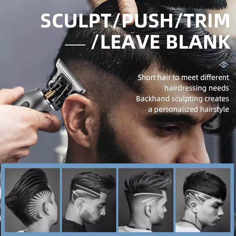 QDKVTNDJZ USB Charging Mini Clippers Men's Beard TrimmerpedHair Cutting Machine Cordless Professional with 3 Guide Combs Beauty and Personal Care QDKVTNDJZ