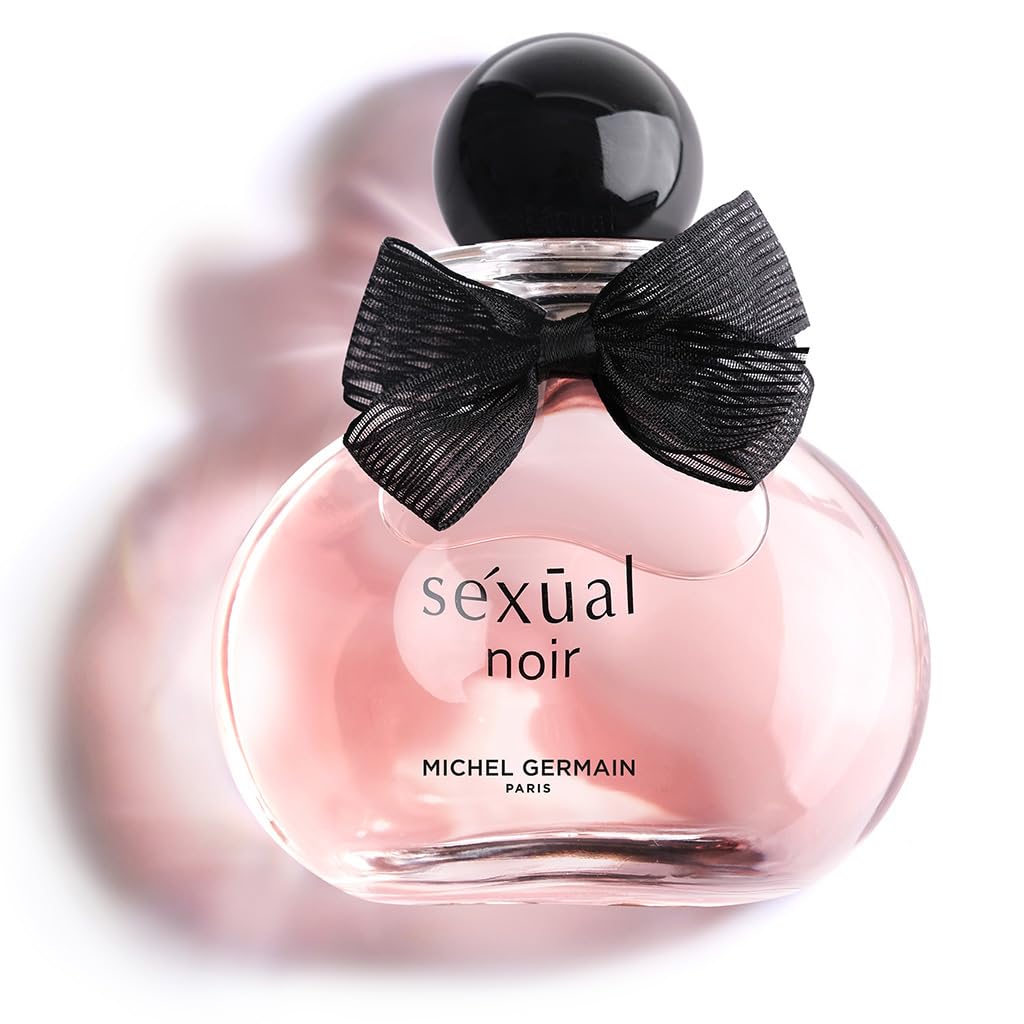 Michel Germain Sexual Noir Eau de Parfum Fragrance Spray, Notes of Strawberries, Pink Orchid, Warming Vanilla, Long-Lasting, Warm Floral & Sensual Gift for Her, 1.4 Fl Oz