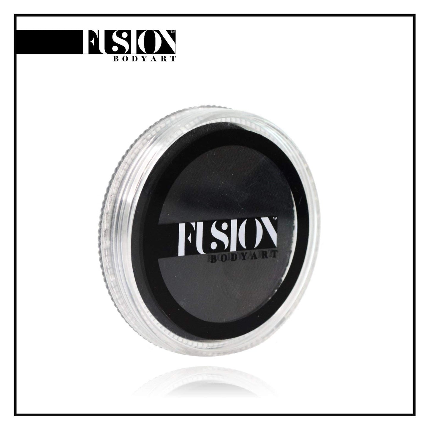 Fusion Body Art Pro Face Paint | Prime Strong Black (32gm), Professional Quality Water Activated Face and Body Paint Supplies Single Makeup Cake