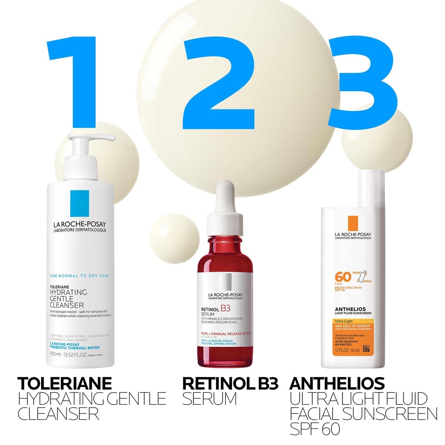 La Roche-Posay Pure Retinol Face Serum with Niacinamide (Vitamin B3) & Hyaluronic Acid | Gentle Anti-Aging Retinol Serum for Fine Lines & Wrinkles | Beauty and Personal Care La Roche-Posay