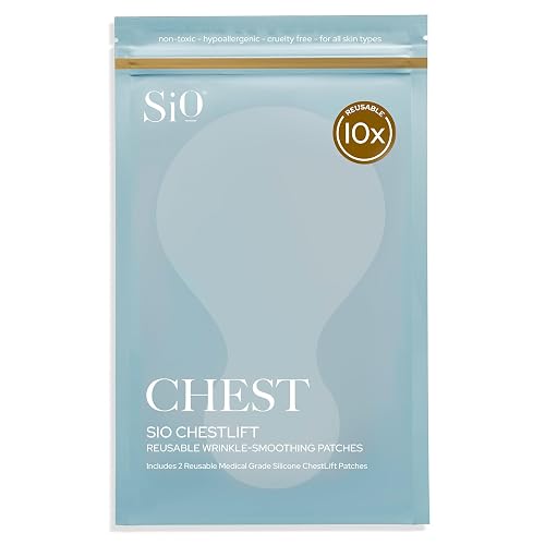 SiO Beauty ChestLift - Wrinkle-Smoothing, Medical-Grade Silicone Patches for Chest Fine Lines - Reusable Up to 10x - Cruelty-Free
