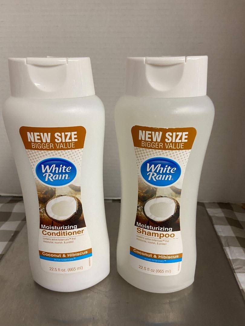White Rain Shampoo + Conditioner Coconut & Hibiscus (22.5 Oz 1 EA Shampoo + 1 EA Conditioner)