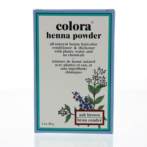 Colora - Henna Powder Natural Organic Hair Color Ash Brown - 2 oz.