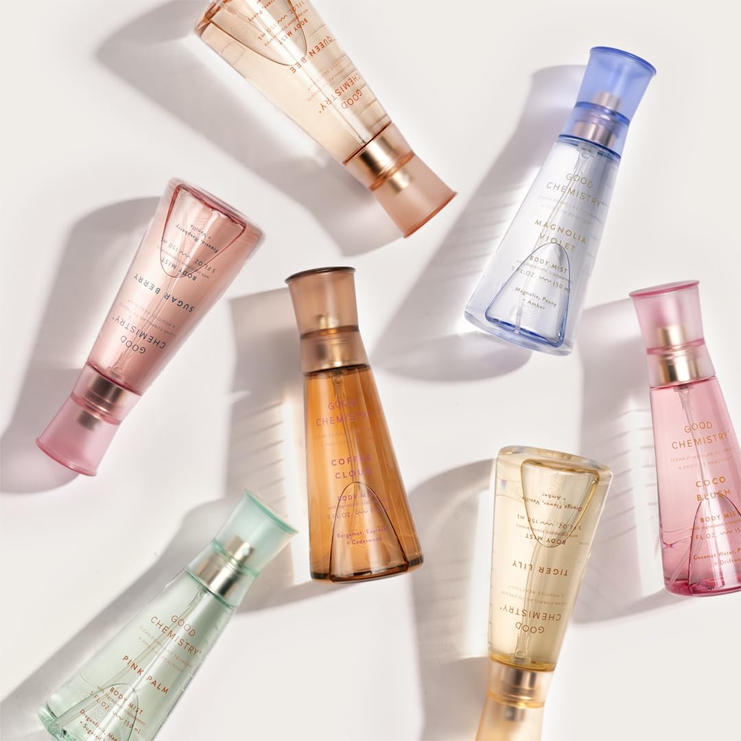 Good Chemistry Sugar Berry Body Mist 5 fl oz - Light, Sweet Spray with Freesia, Raspberry, & Vanilla - Sweet, Clean & Vegan