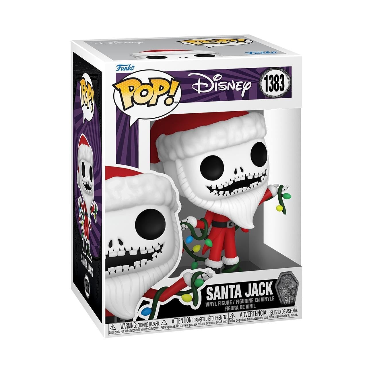 Funko POP! Disney: The Night Before Christmas 30th - Santa Jack Skellington - Collectable Vinyl Figure - Gift Idea - Official Merchandise - for Kids…