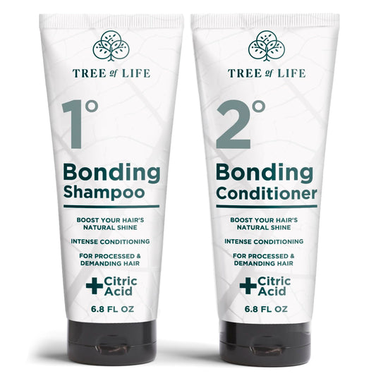 Tree of Life Beauty Bonding Shampoo and Conditioner Set - Hydrating, Strengthening Bond Repair Shampoo and Conditioner with Coconut Oil, Biotin