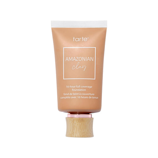 tarte Amazonian clay 16-hour Full Size coverage foundation - Matte Finish Foundation, Vitamin E for Hydration & Smooth Looking Skin, Vegan & Cruelty-Free, full size, medium honey