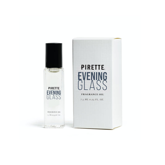PIRETTE Mini Evening Glass Fragrance Oil Roll On, Beach-Inspired, Long Lasting Perfume Oil with Notes of Dark Coconut, Warm Wood, Smoky Vanilla Beauty & Personal Care PIRETTE