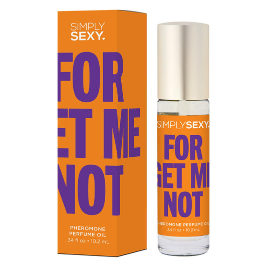 SIMPLY SEXY Affirmations Forget Me Not Pheromone Perfume Oil - Warm Spiced Woody Scent with Notes of Natural Orange, Lemon, Coconut, and Pear