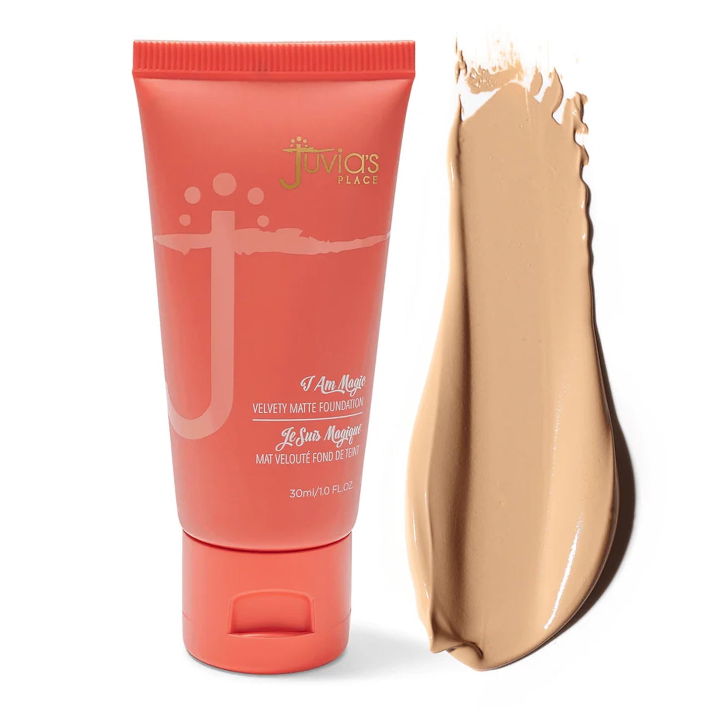 Juvia's Place I Am Magic Velvety Matte Liquid Foundation 610 - Cebu - Light w/Neutral Undertone, Makeup Foundation Full Coverage, Lightweight, Long Wear, Velvety Matte Finish