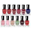 Tophany Non Toxic Nail Polish Set, Easy Peel Off and Fast Dry Nail Polish Set for Pack, Eco Friendly and Organic Water Based Nail Polish