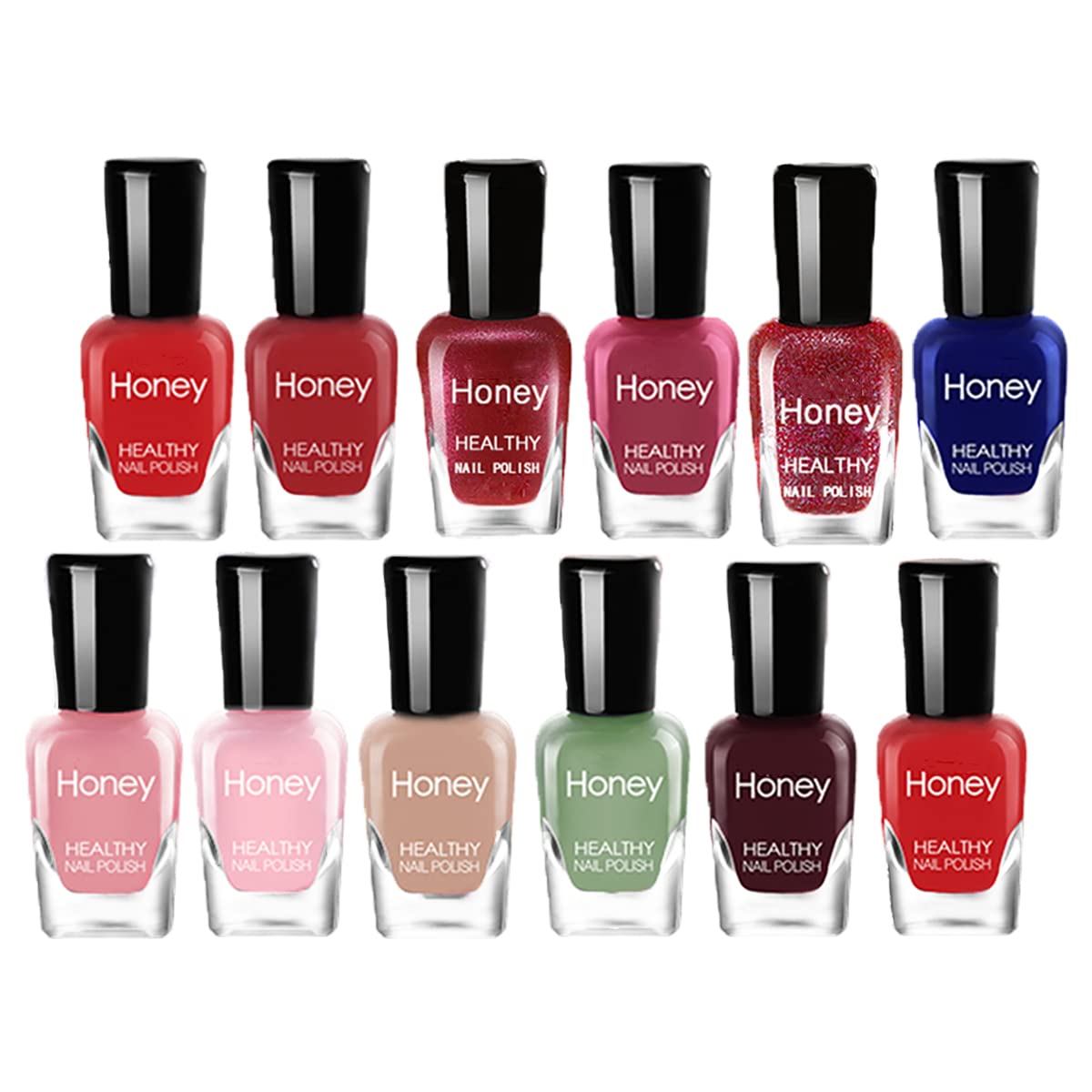 Tophany Non Toxic Nail Polish Set, Easy Peel Off and Fast Dry Nail Polish Set for Pack, Eco Friendly and Organic Water Based Nail Polish