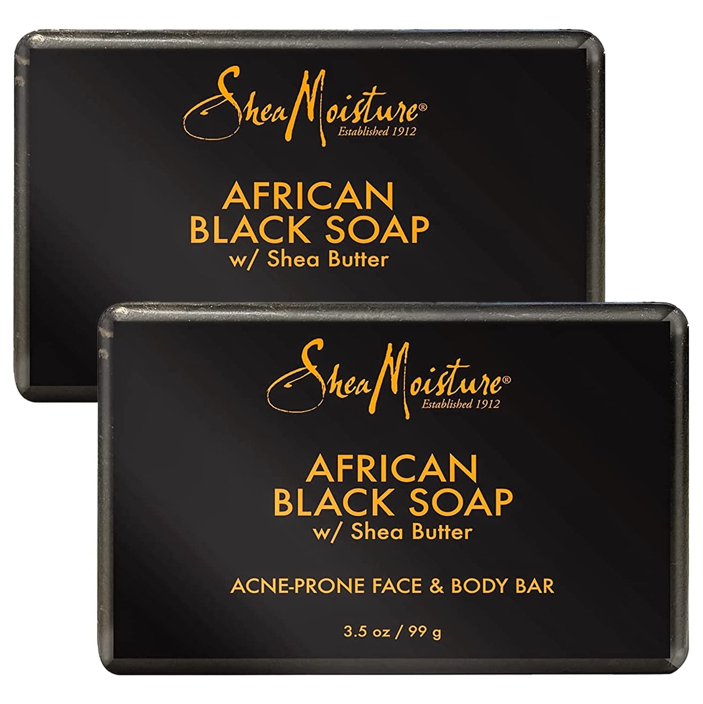 Shea Moisture African Black Soap with Shea Butter, Skin Care, Acne Prone Skin, African Black Soap Face Wash, Soap, Authentic African Black Soap Bar