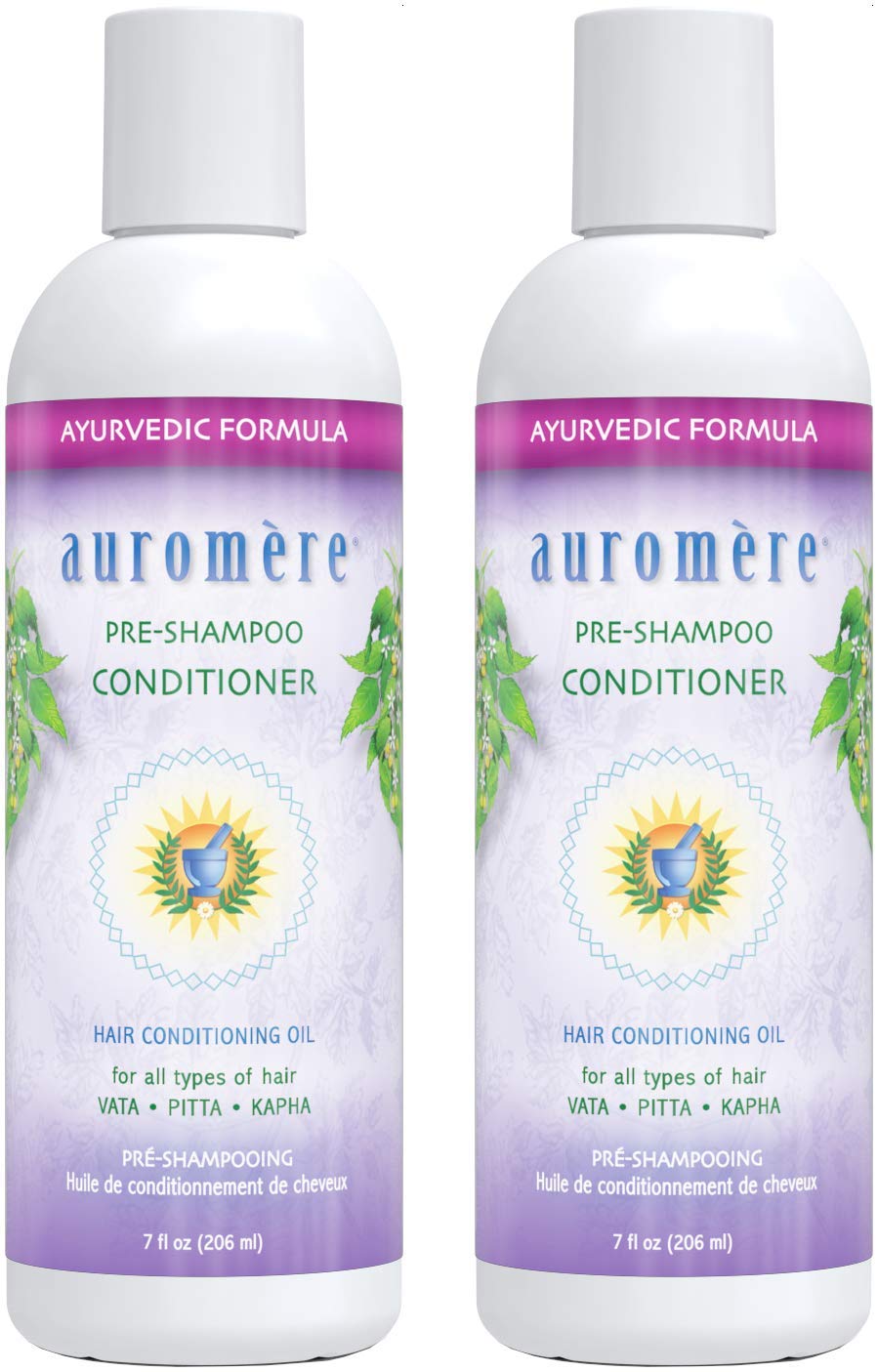 Auromere Ayurvedic Pre-Shampoo Conditioner - Vegan, Cruelty-Free, Non-GMO, Moisturizing, Paraben-Free, Sulfate-Free Conditioning Oil for All Hair