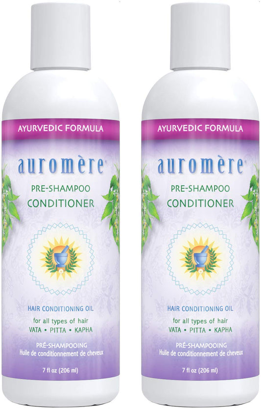 Auromere Ayurvedic Pre-Shampoo Conditioner - Vegan, Cruelty-Free, Non-GMO, Moisturizing, Paraben-Free, Sulfate-Free Conditioning Oil for All Hair