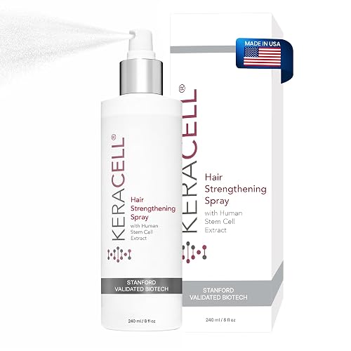 Keracell Hair Strengthening Spray Enriched with MHCsc Stem Cell Media, Pro Vitamin B5, Minerals, and Amino Acids, Conditioning and Moisturizing