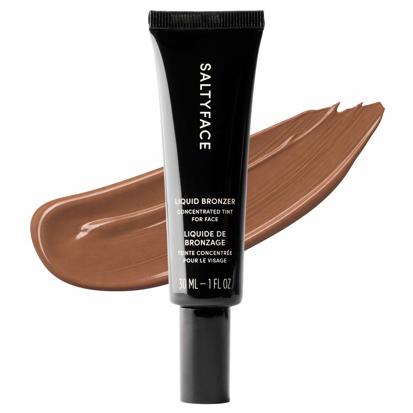 SALTYFACE - Liquid Bronzer - Concentrated Tint for Face - Universal Shade - Bronzing Drops - Helps Even Skin Tone - Lightweight - Hyaluronic Acid