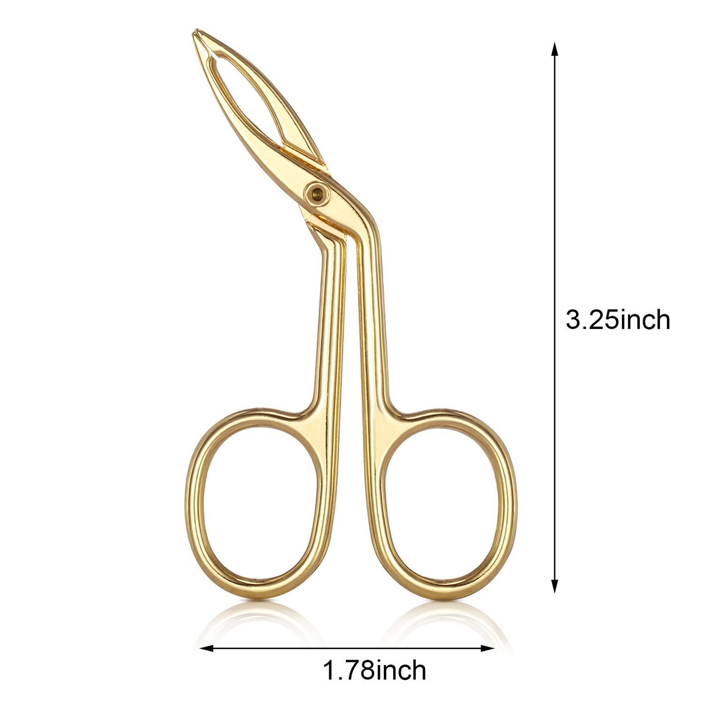 Hicarer 3 Pcs Eyebrow Tweezers Scissor for Women Facial Hair Handle Straight Tip Scissor Shaped Eyebrows Tweezers for Hair Plucker Remover Eyebrows