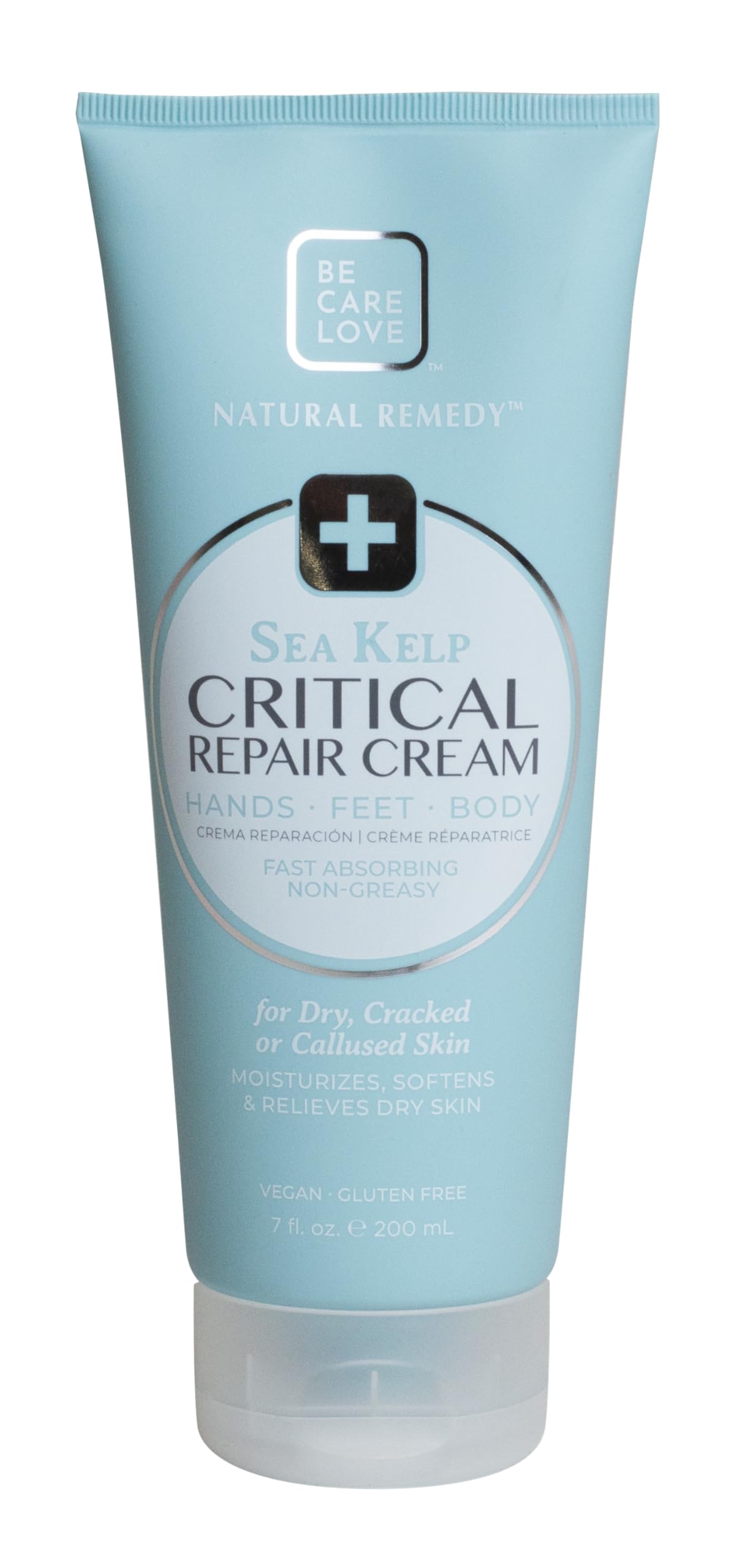 BCL Spa Critical Repair Cream with Organic Arnica Flower + Sea Kelp, intensely hydrating Argan Oil + Shea Butter to soothe + soften skin. 7 Fl Oz