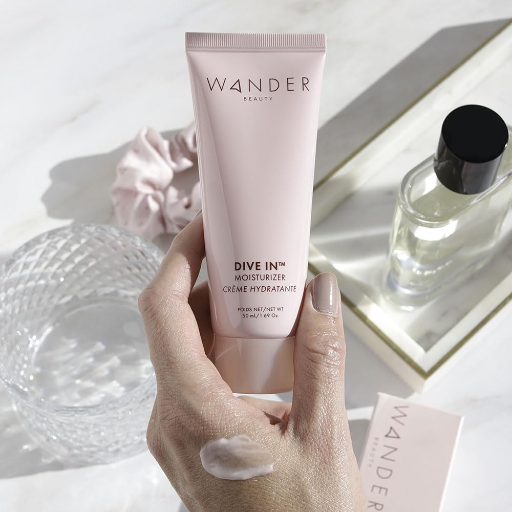 Wander Beauty Dive In Moisturizer - 8-in-1 Hydrating Face Moisturizer For 72h Hydration - Plump, Brighten, & Rejuvenate Skin with 13 Fruits & 4 Flower