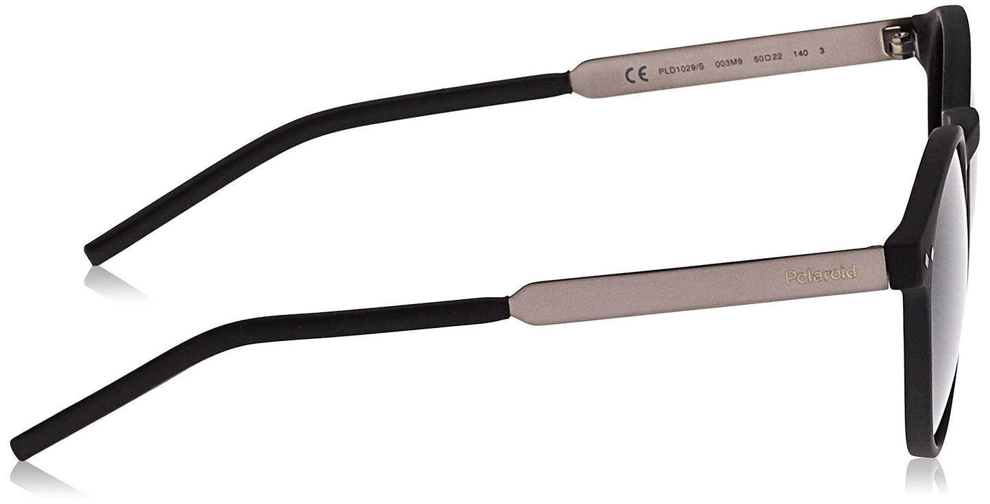 Polaroid Sunglasses Women's PLD1029/S Oval Sunglasses, MTT BLACK, 50 mm