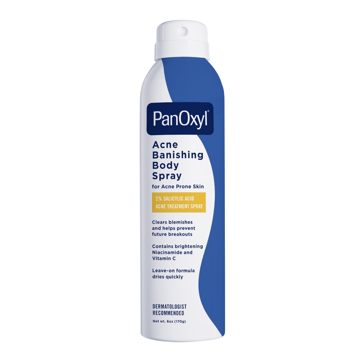 PanOxyl Acne Banishing Body Spray with 2% Salicylic Acid, Pimple Treatment Spray to Clear Stubborn Breakouts, 360-Degree Spray Nozzle Beauty and Personal Care PanOxyl