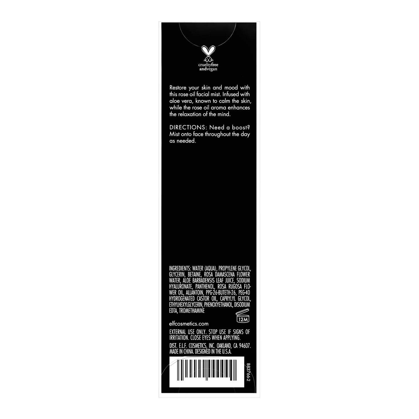 e.l.f. Restoring Facial Oil Mist, Essential Oil-infused Facial Mist, Enhances Relaxation Of The Mind, Mood Booster, Vegan & Cruelty-Free, 2.02 Fl Oz