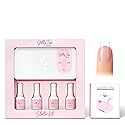 Kiara Sky Gelly Tips Starter Kit | Includes Prep, Primer, Builder, Top Coat, Tips | Coffin Short