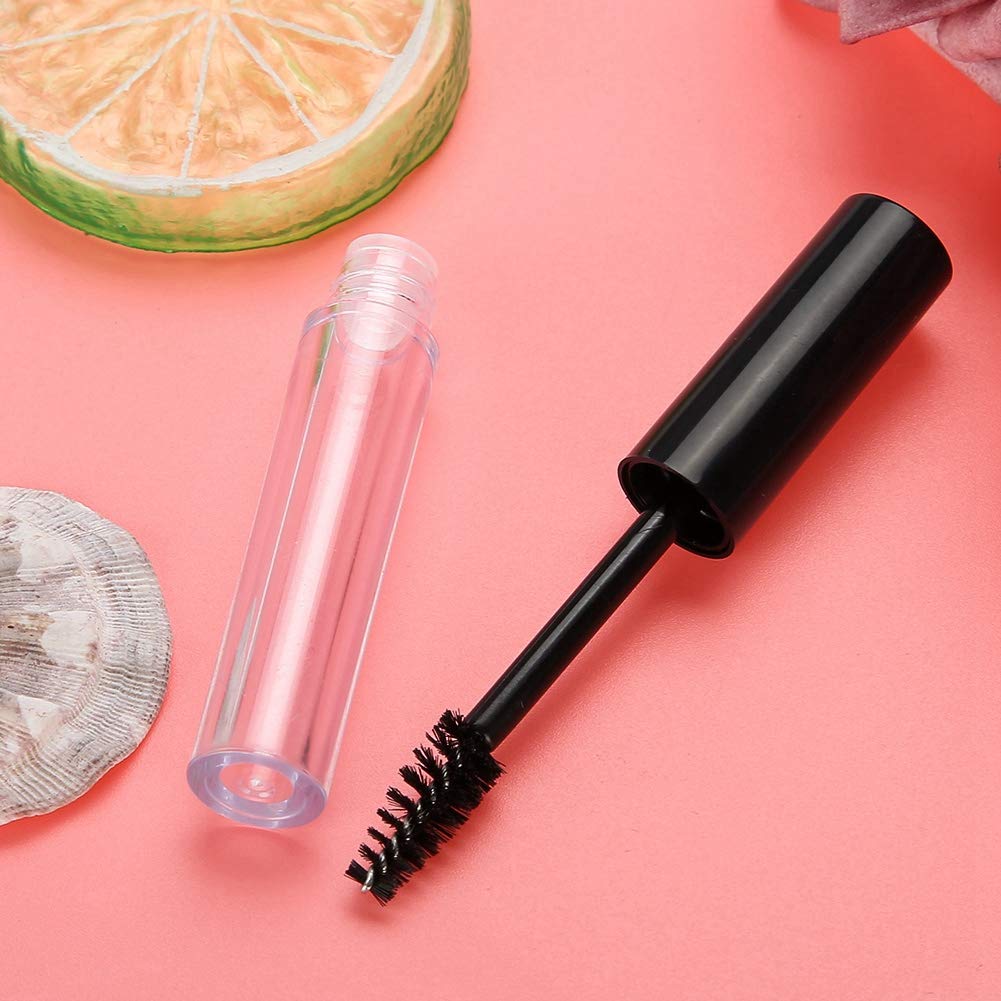 Clina 1pc Empty Mascara Tube with Eyelash Wand, Black, Lengthening and Volumizing, Beauty/Makeup