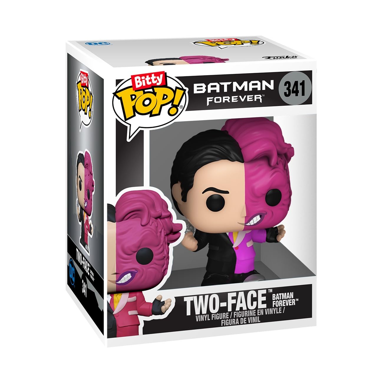 Funko Bitty POP! Batman 85th - Two Face, 4-Pack and A Surprise Mystery Mini Figure - 0.9 Inch (2.2 Cm) - DC Comics Collectable - Stackable Display…