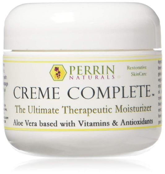 Creme Complete- All Natural, Restorative & Anti-Aging skin care. A Corrective Moisturizer for Sun Damage, Lichen Sclerosus, Rosacea, Eczema