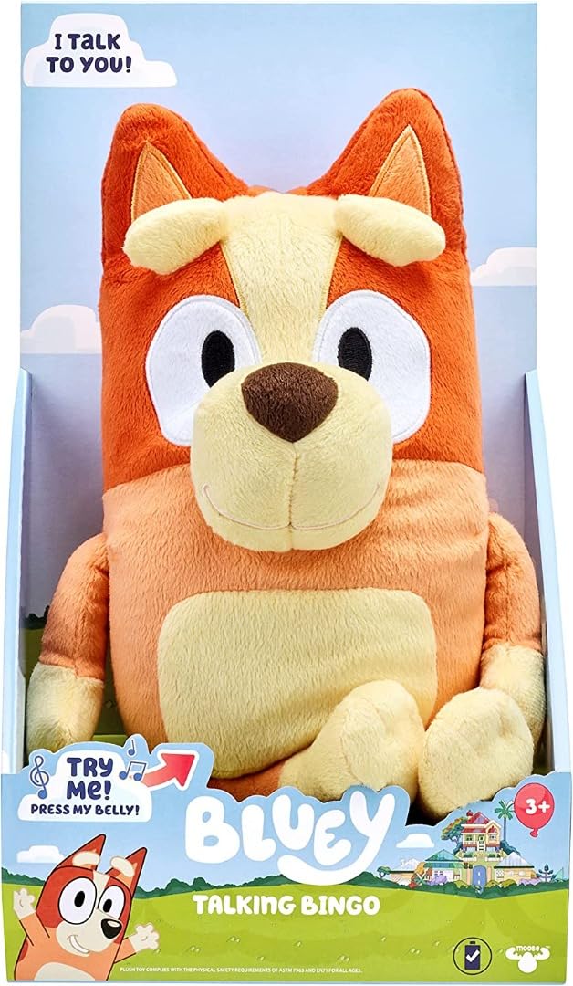 Bluey 17143 SFX, Feature, Interactive, Talking, 13" Plush, 17137