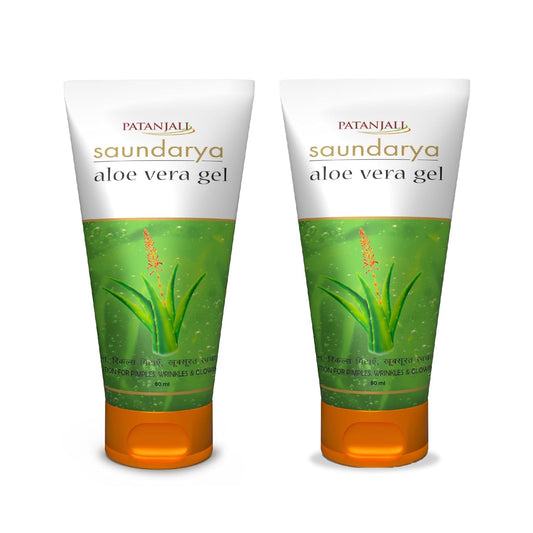 Patanjali Saundarya Aloe Vera Gel 60ml / 2.02 fl oz - Pack Of 2 Beauty & Personal Care patanjali