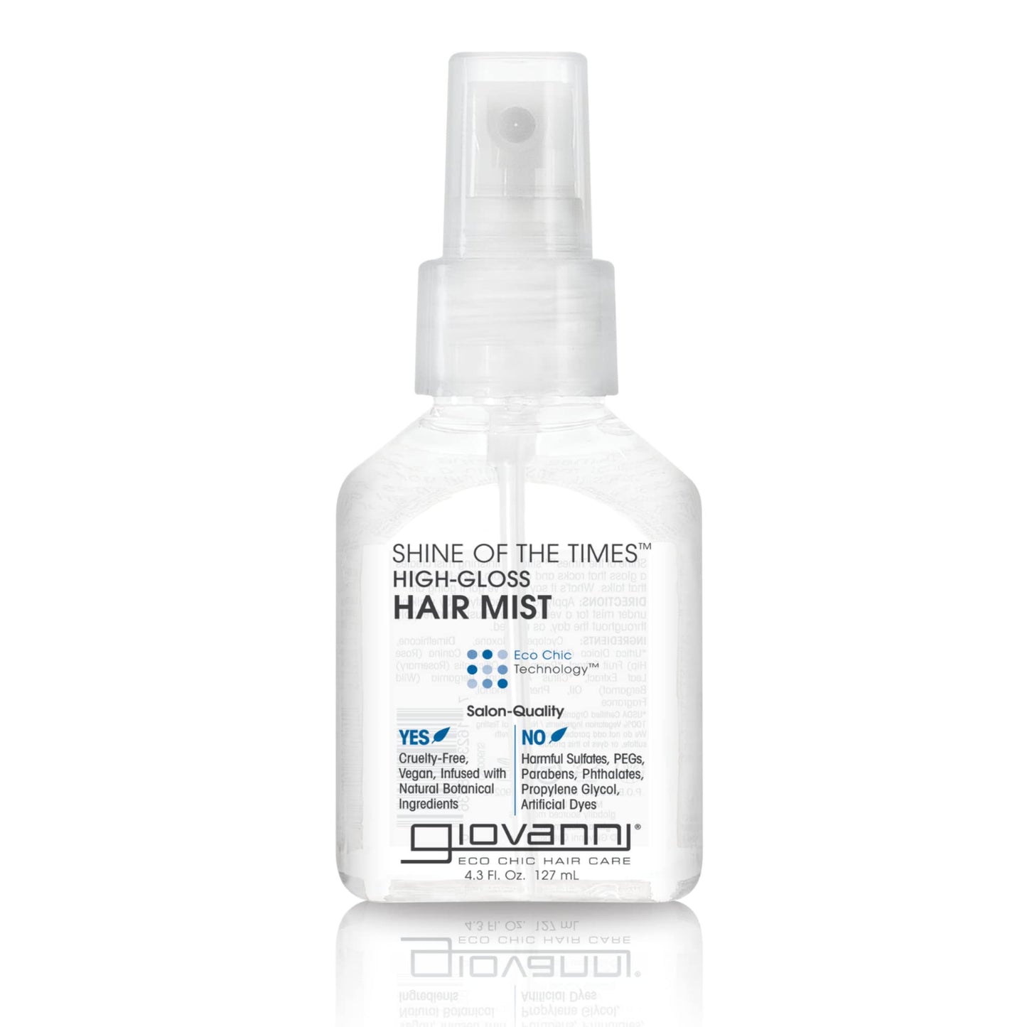 GIOVANNI Shine of the Times Finishing High-Gloss Hair Mist - Anti Frizz Hair Products, Color Safe, Salon Quality, Cruelty-Free, No Parabens, Infused