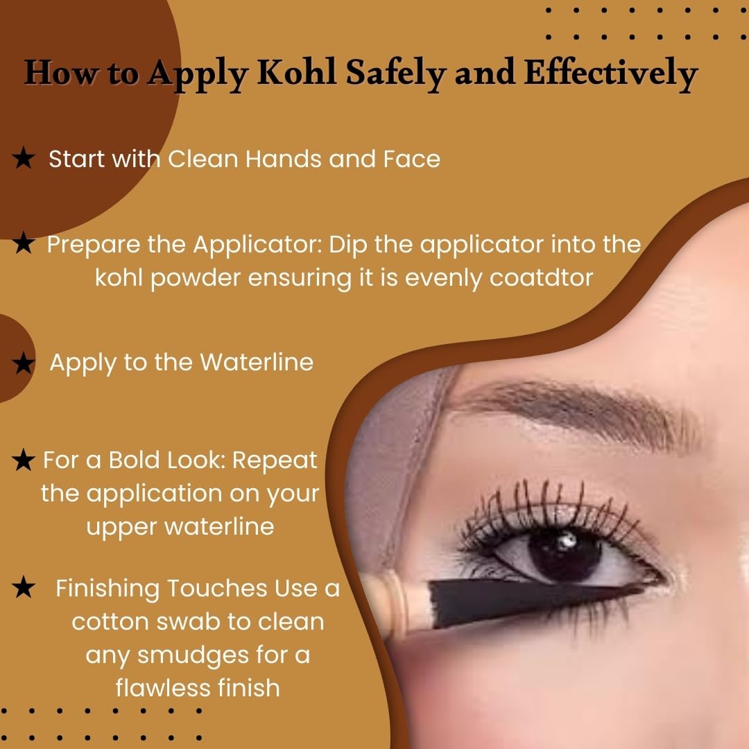 HARRAZ Kemet 100% Natural Egyptian Eyeliner in Powder Form, Handmade Eyeliner with Pharaoh packing.