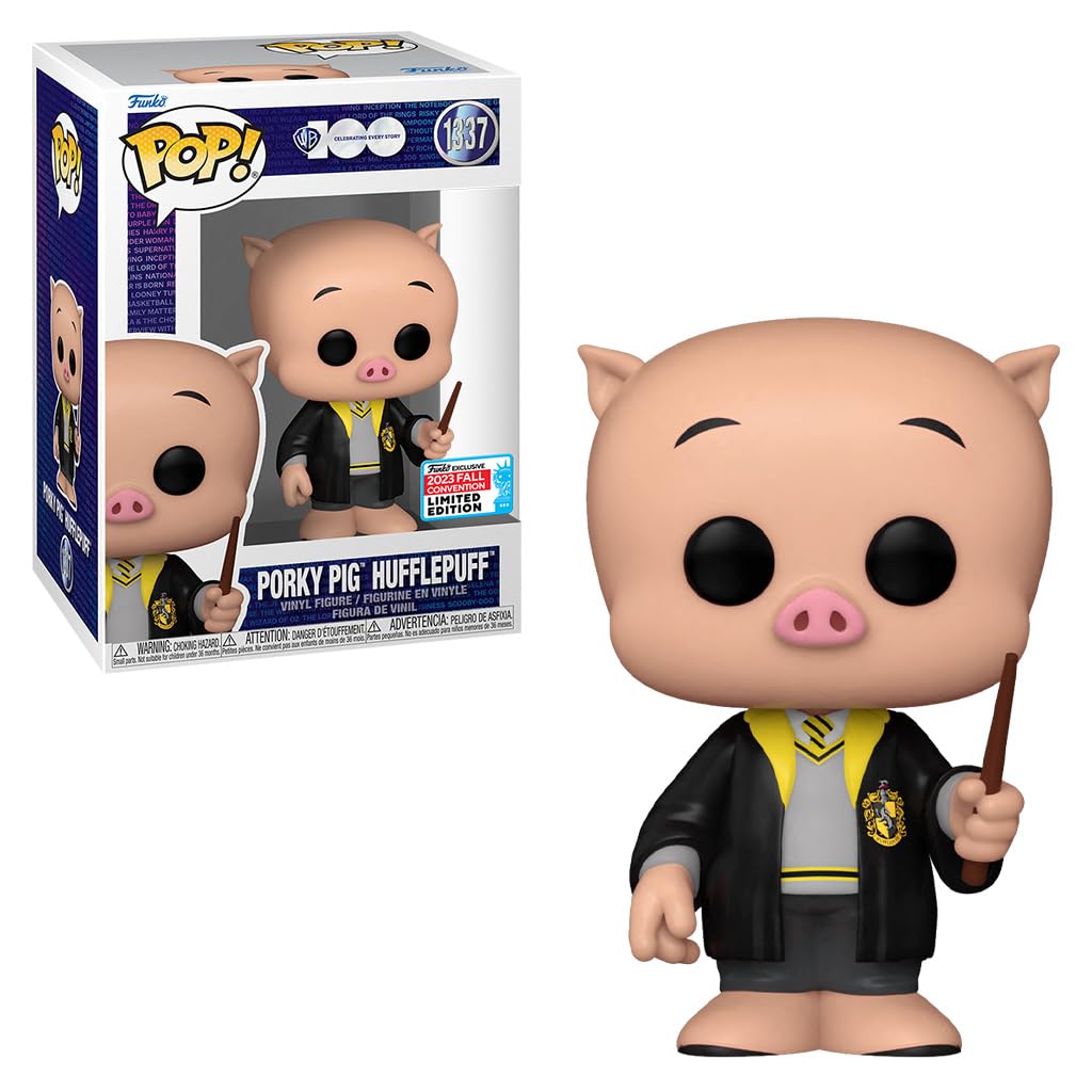 Pop!: WB100 Looney Tunes x Wizarding World - Porky Pig *Hufflepuff* (NYCC 2023 Shared Exclusive)